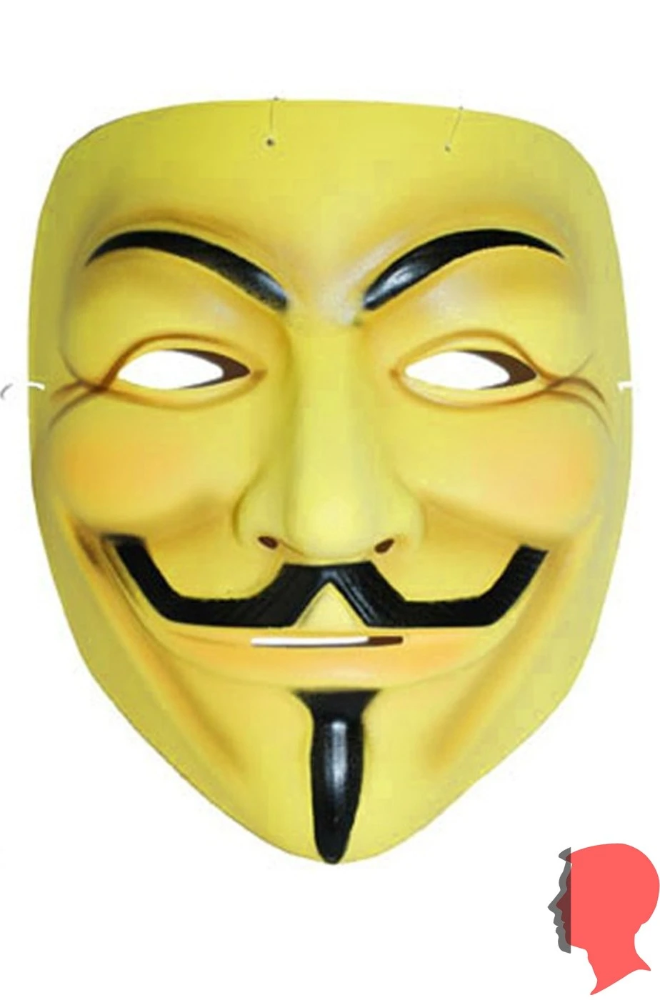 Maschera Anonymous Non Originale Solo Imitazione Di Quella Del Film V Per Vendetta - immagine 2