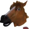 Maschera Da Cavallo Marrone In Lattice A Tutta Testa