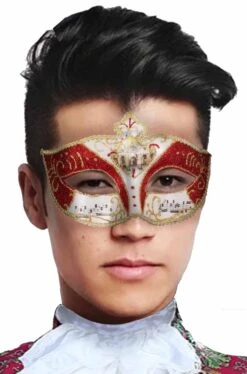 Maschera Carnevale Stile Veneziano Mozart