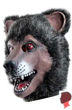 Maschera Da Orso Bruno Testa Intera In Lattice