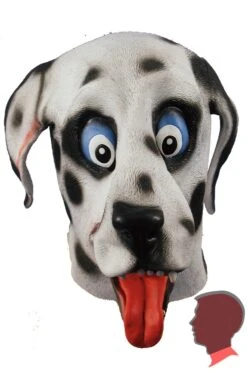 HM Maschera Da Cane Dalmata Testa Intera In Lattice