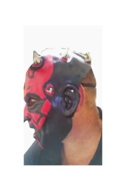 Maschera Darth Maul Di Star Wars 3/4 In Vinile ADULTO
