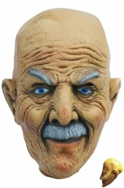 Maschera Da Vecchio In Lattice Con I Baffi