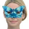 Maschera Di Carnevale Stile Veneziano A Farfalla Azzurra
