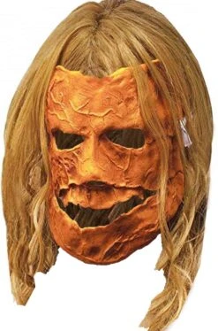 Maschera Film Rob Zombie Halloween Pumpkin Vinile Con Capelli Michael Myers