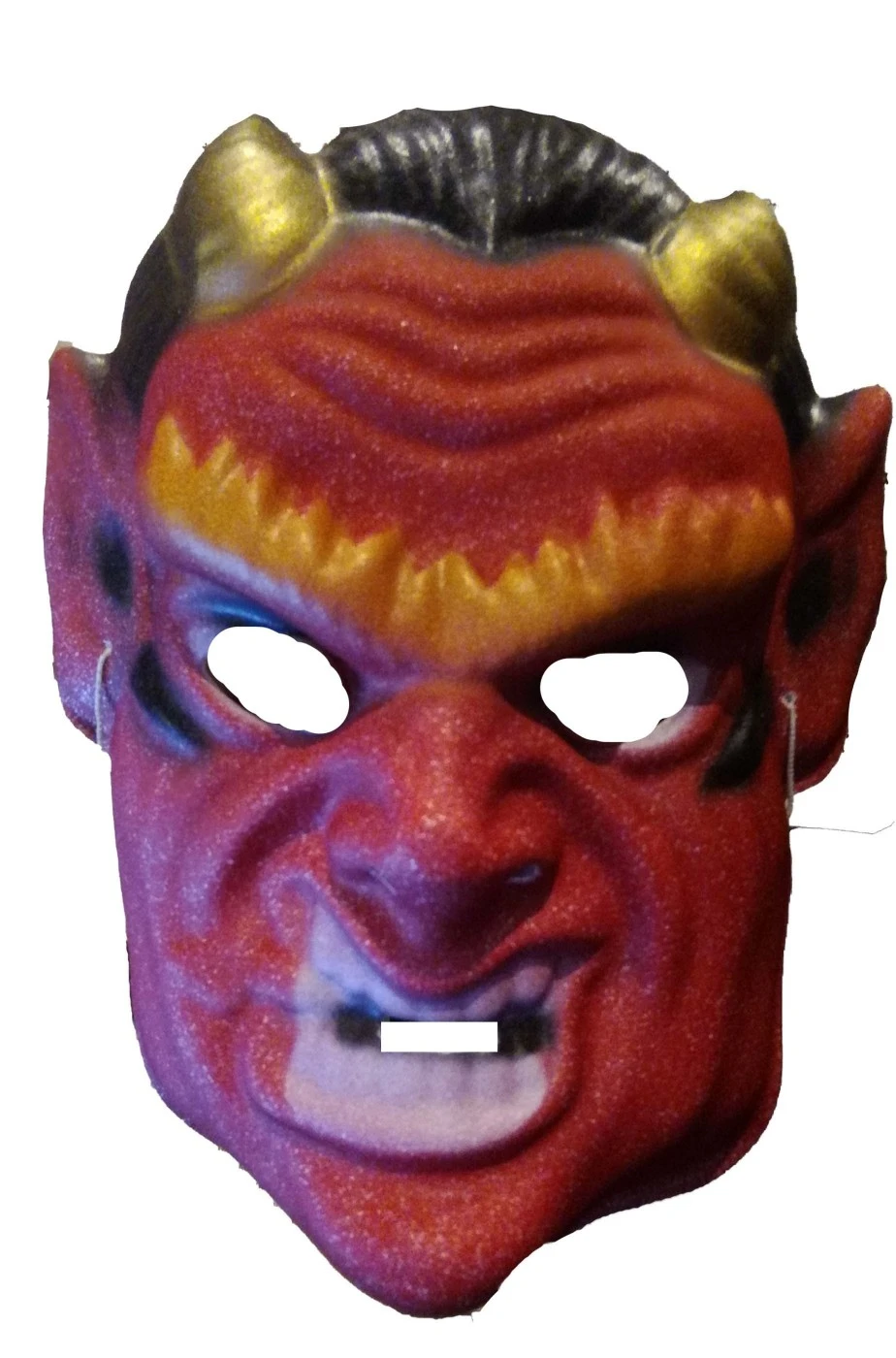 Maschera Hallowee Economica Diavolo Con Corna In E.V.A. - immagine 2