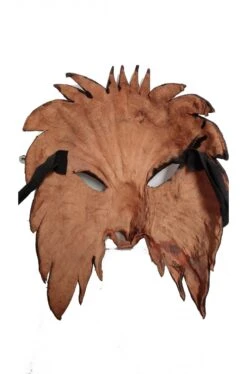 Maschera Dio Egizio Horus Falco In Cuoio Realizzata A Mano