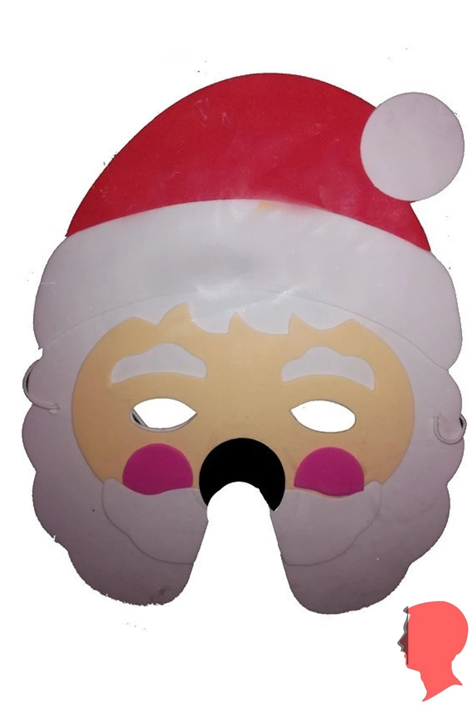 Maschera In Soffice Gomma Sottile Babbo Natale