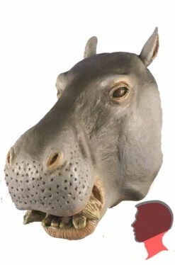 HM Maschera Ippopotamo Testa Intera In Lattice