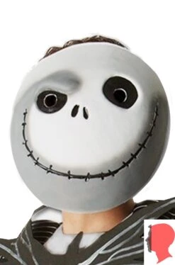 Maschera Jack Skellington In Pvc Frontale Economica