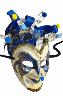 Maschera Jolly Giullare Veneziano Stile Boris Brejcha DJ