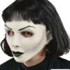 Maschera Mimo Donna Horror Con Capelli Qualità Professionale.