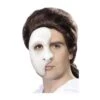 Smiffys Maschera Phantom Bianca A Mezzo Viso Verticale Fantasma Dell'opera