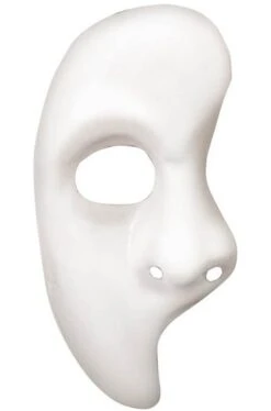 Smiffys Maschera Fantasma Dell'opera In Plastica