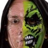 Maschera Two Face Zombie Trasparente