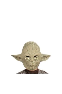Star Wars Maschera Yoda Adulto In Vinile 3/4 Con Elastico