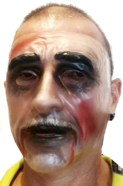 Maschera Halloween Vecchio Morto Zombie Trasparente