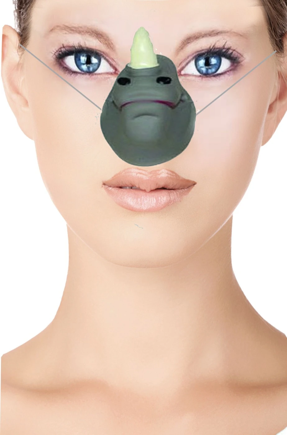 Smiffys Naso Finto Animale Da Rinoceronte