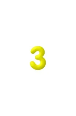 Numero Gonfiabile N 3 Per Compleanno Giallo