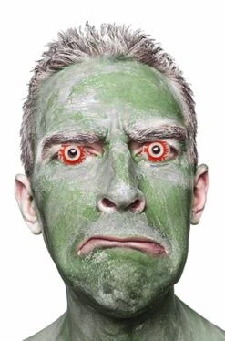 Occhi Da Zombie Iniettati Di Sangue Di Plastica Per Adulti