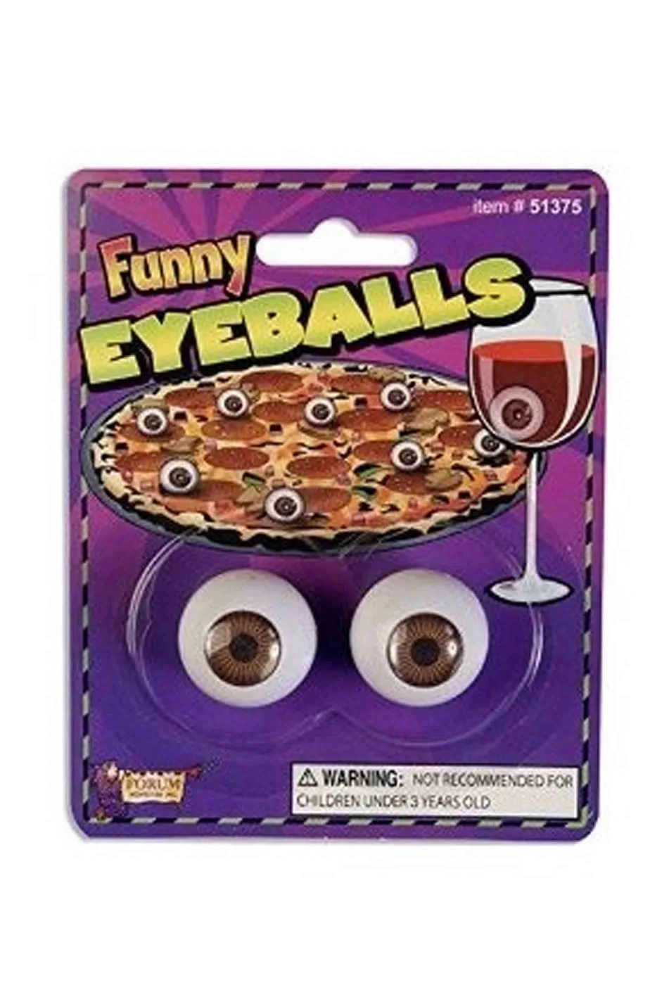 Occhi Finti Bulbi Oculari Per Scherzo Halloween E Carnevale - immagine 2