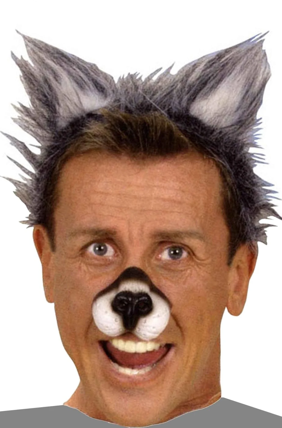 Orecchie Finte Da Lupo Grigio O Da Gatto Grigio Su Cerchietto