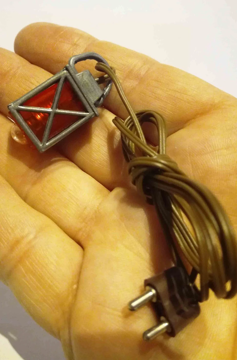 Pacchetto Di Sei Lanterne Rosse Lanternine Per Presepe O Diorami - immagine 5