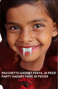 Pacchetto Gadget Halloween Denti Vampiro Economici