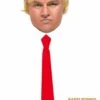 Pacchetto Parrucca Di Donald Trump E Finta Cravatta Rossa