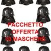 Pacchetto Offerta 10 Maschere Darth Fener Darth Vader Star Wars Bambino