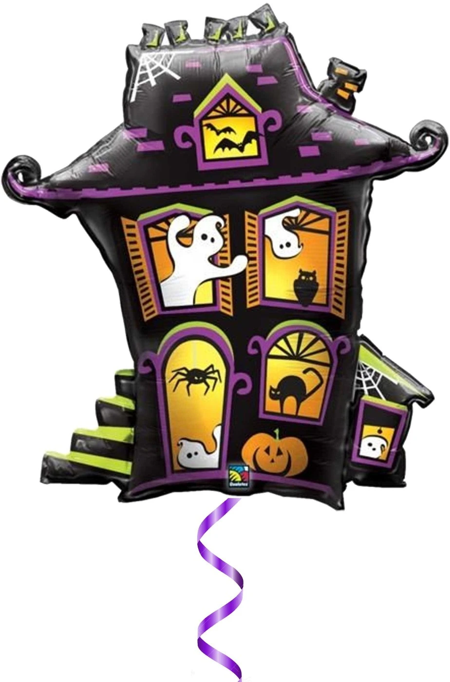 AMSCAN Palloncino Halloween Grande Casa Stregata Da Gonfiare A Elio - immagine 3