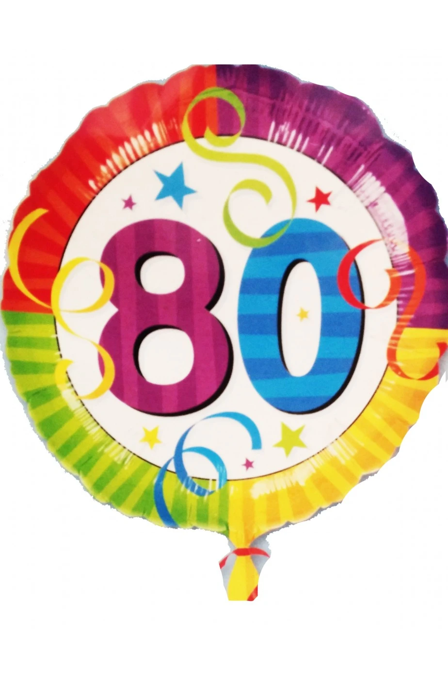 AMSCAN Palloncino In Foil Con Stampa Olografica Compleanno 80 Anni