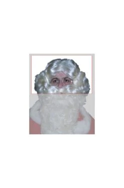 Parrucca Babbo Natale Bellissima Bionda Mossa Angelo Cherubino