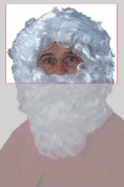 Parrucca Babbo Natale Bellissima Bianca