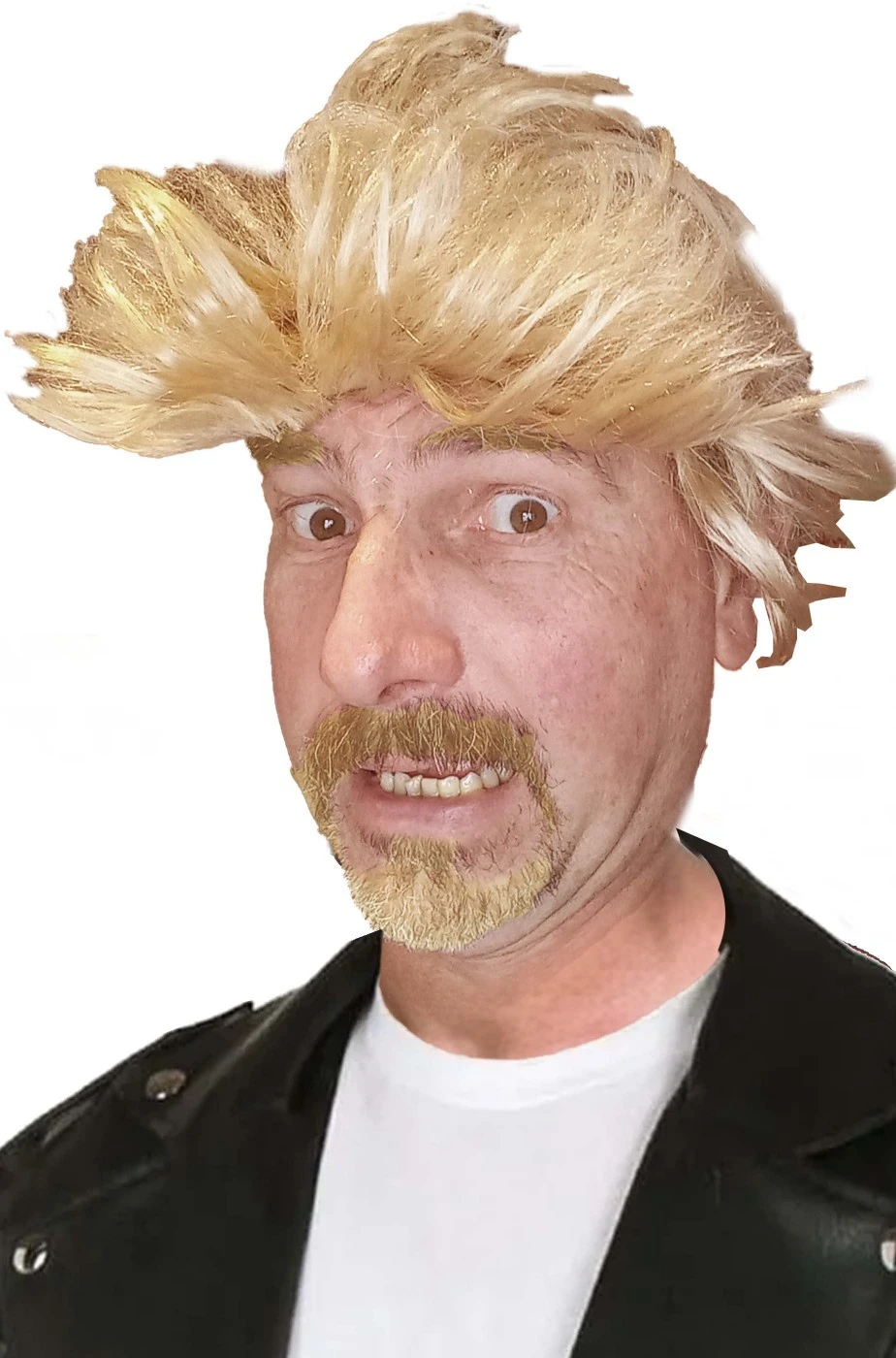 Parrucca Bionda Corta Con Grande Ciuffo Anni 50 Barney