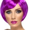 Smiffys Parrucca Donna Viola Corta A Caschetto