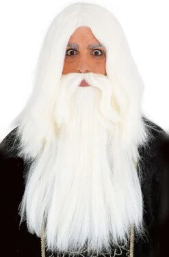 Parrucca E Barba Mago