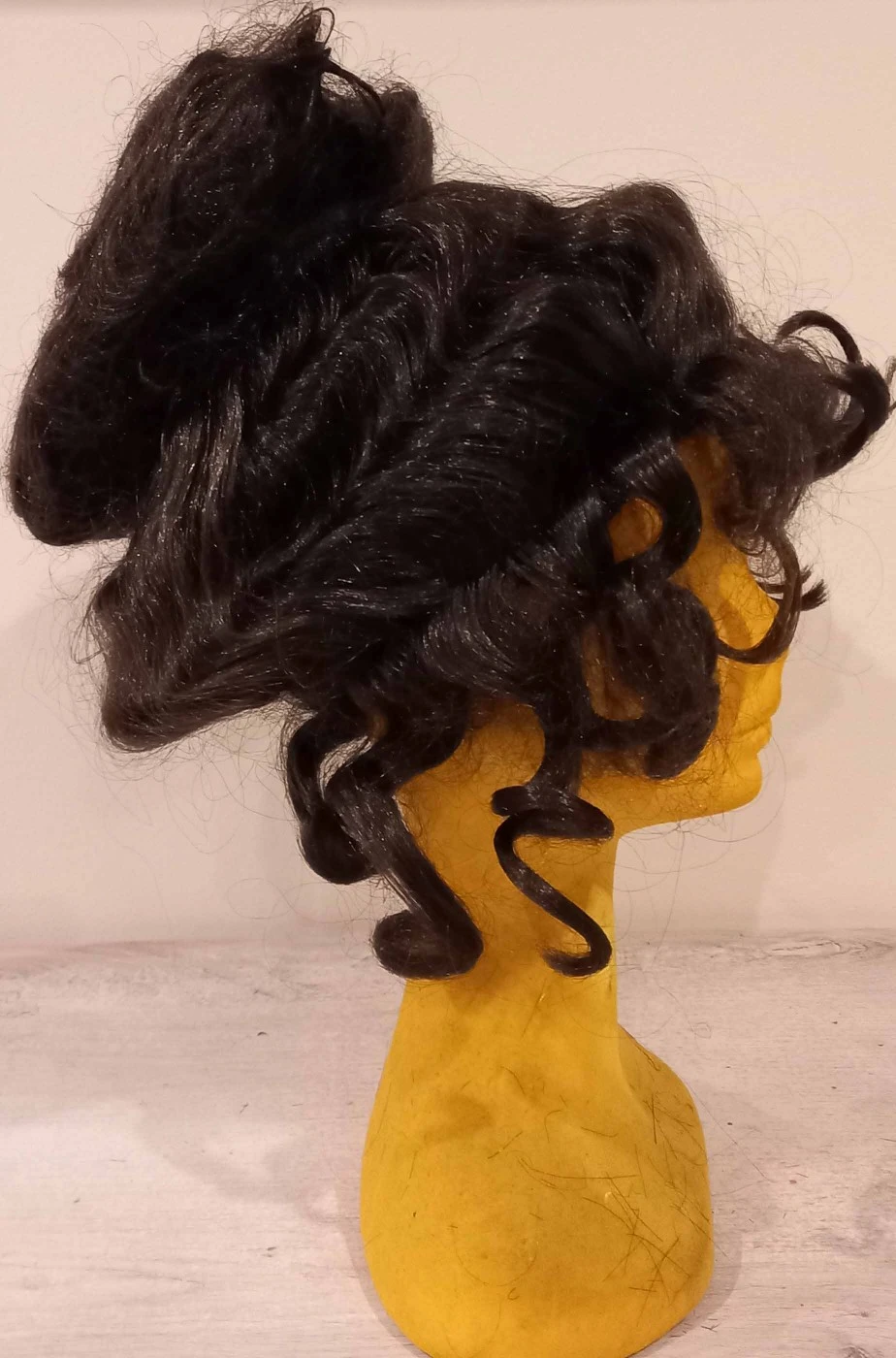 Parrucca Stile 800 Castana Con Chignon Grande Dama Vittoriana - immagine 2