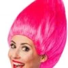 Parrucca Troll Poppy Manga Anime Per Cosplay Rosa