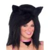 Parrucca Da Gatto Nero O Pantera Nera Lunga Cats Con Orecchie