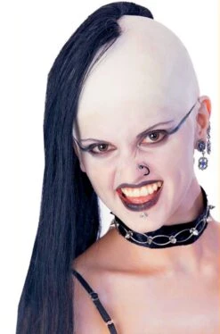 Parrucca Unisex Nera Punk