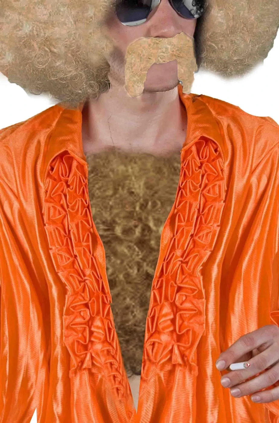 Pelo Finto Per Il Petto Villoso Marrone