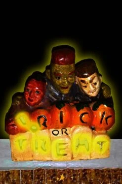 Portacandela Halloween In Ceramica Trick Or Treat