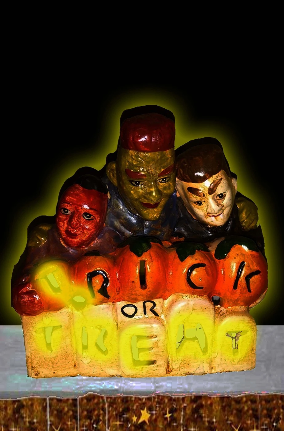 Portacandela Halloween In Ceramica Trick Or Treat