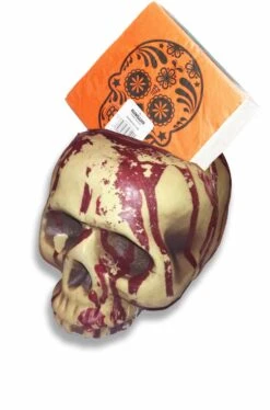 AMSCAN Portatovaglioli A Forma Di Teschio Per La Tavola Ad Halloween