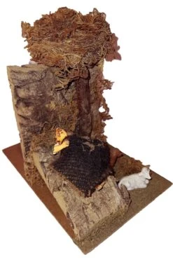 Ambientazione Presepe Pastore Che Dorme Sotto L'albero