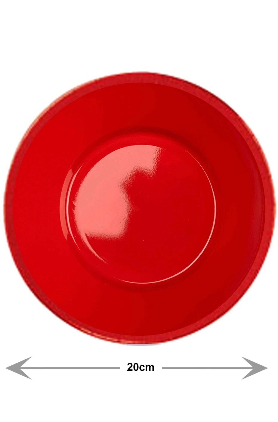 AMSCAN Red Party Piatti Party Di Plastica Fondi Rossi (30 Piatti, 20cm)