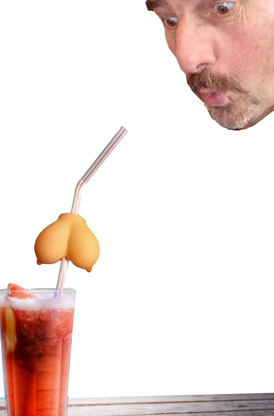 Addio Al Celibato Cannuccia Con Le Tette Finte Riutilizzabile