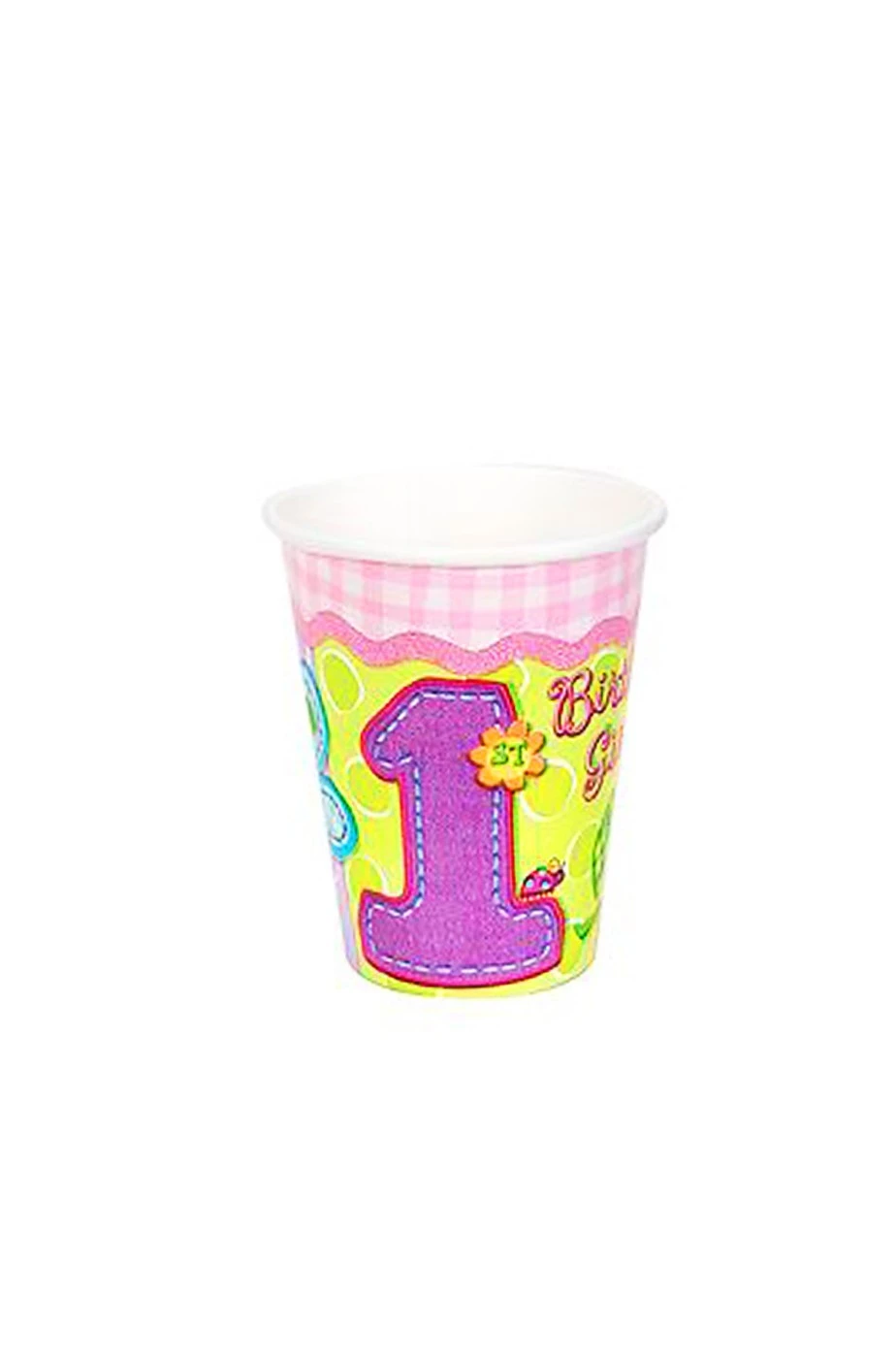 AMSCAN Primo Compleanno Bambina Party 8 Bicchieri 266ml