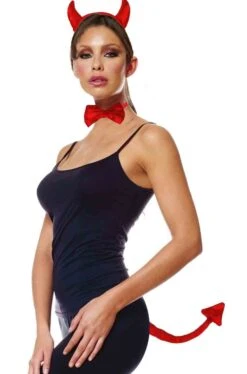 Set Diavolo Diavola Diavoletta In Vellutato